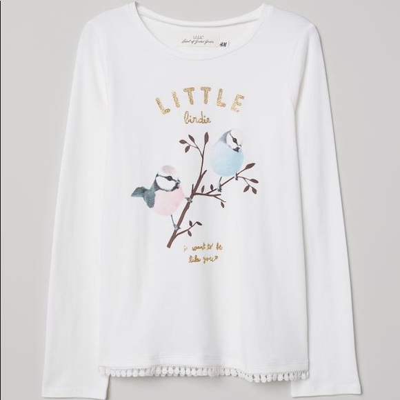 NWT H&M L.O.G.G. Long Sleeve Shirt Top 2-4Y